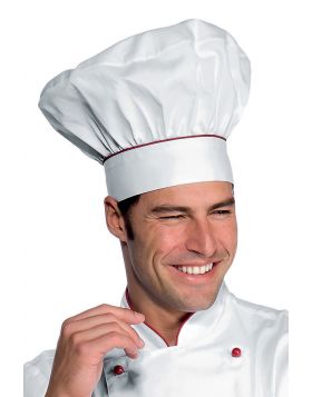 Chef hat WHITE AND RED