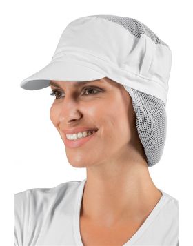 CHARLY HAT WITH NET EXTRA WHITE