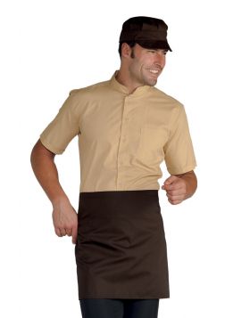 Cook apron with pocket IN COCOA