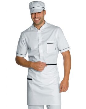Bar apron BLACK-AND-WHITE with pocket