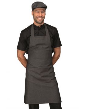 Kitchen apron with bib 70X90 BLACK JEANS