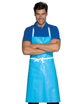 APRON WASHER-WASHING-IN HARNESS, WAXED BLUE