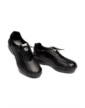 Isacco Black Woman's Shoe With Laces