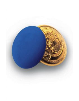 GOLD TWIN BUTTONS + BLUE CHINA