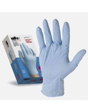 Disposable Nitrile Powder Free Gloves In 100pz